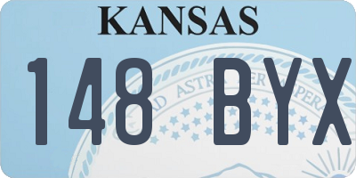 KS license plate 148BYX
