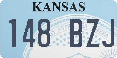 KS license plate 148BZJ