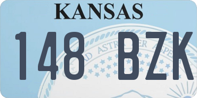 KS license plate 148BZK