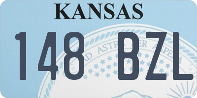 KS license plate 148BZL
