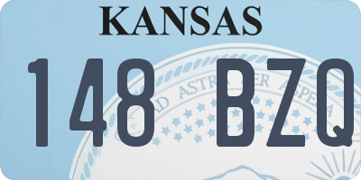 KS license plate 148BZQ