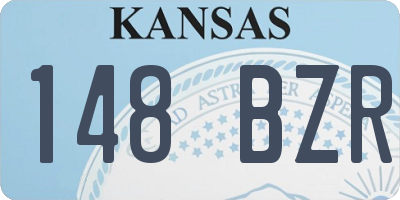 KS license plate 148BZR