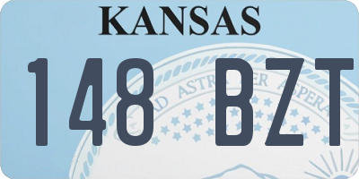 KS license plate 148BZT