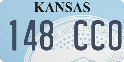 KS license plate 148CCO