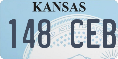 KS license plate 148CEB