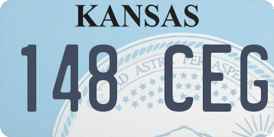 KS license plate 148CEG