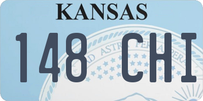 KS license plate 148CHI