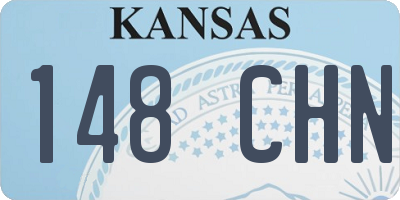 KS license plate 148CHN