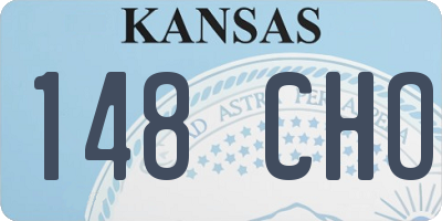 KS license plate 148CHO
