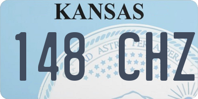 KS license plate 148CHZ