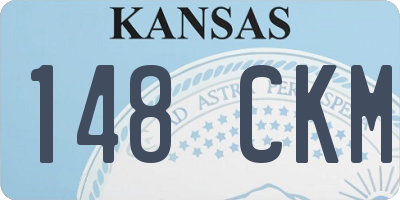 KS license plate 148CKM