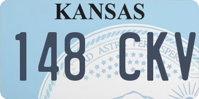 KS license plate 148CKV