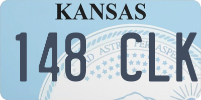 KS license plate 148CLK