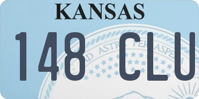 KS license plate 148CLU