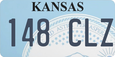 KS license plate 148CLZ