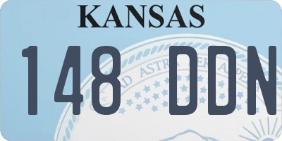 KS license plate 148DDN