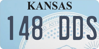 KS license plate 148DDS