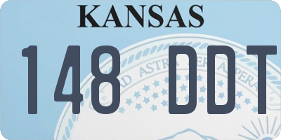 KS license plate 148DDT