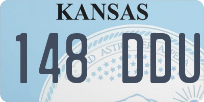 KS license plate 148DDU