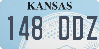 KS license plate 148DDZ