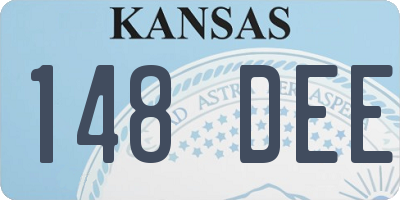 KS license plate 148DEE