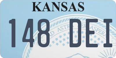 KS license plate 148DEI