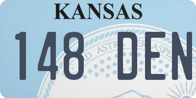 KS license plate 148DEN