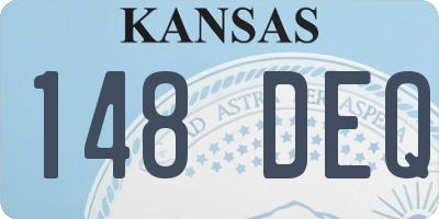 KS license plate 148DEQ