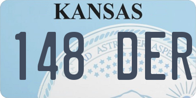 KS license plate 148DER