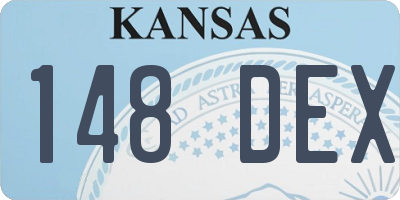KS license plate 148DEX