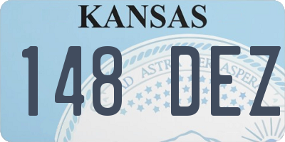 KS license plate 148DEZ