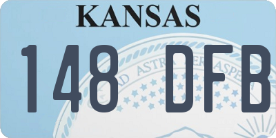 KS license plate 148DFB