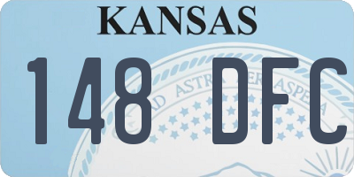 KS license plate 148DFC