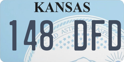 KS license plate 148DFD