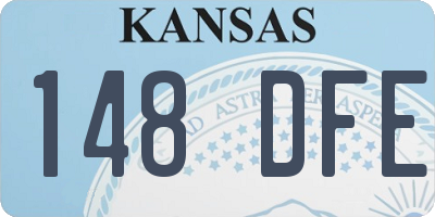 KS license plate 148DFE