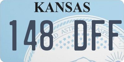 KS license plate 148DFF