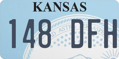 KS license plate 148DFH