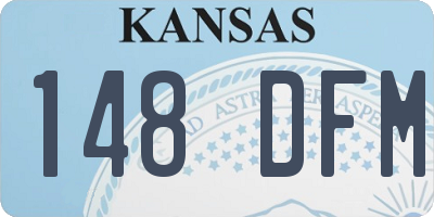 KS license plate 148DFM