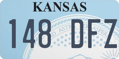 KS license plate 148DFZ
