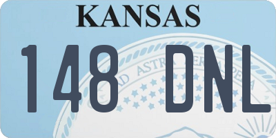KS license plate 148DNL