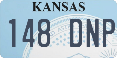 KS license plate 148DNP