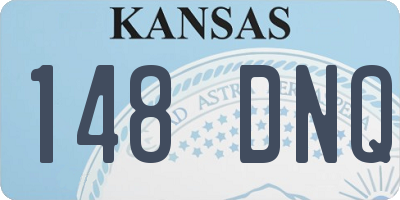 KS license plate 148DNQ