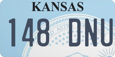 KS license plate 148DNU