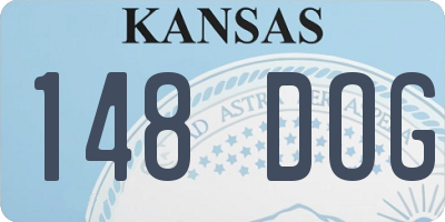 KS license plate 148DOG