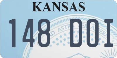 KS license plate 148DOI