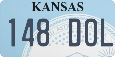 KS license plate 148DOL