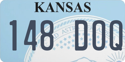 KS license plate 148DOQ