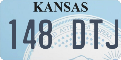 KS license plate 148DTJ