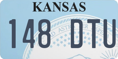 KS license plate 148DTU