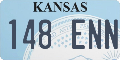 KS license plate 148ENN